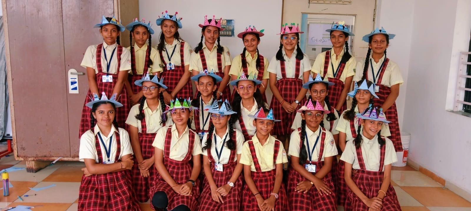 Students exploring at Atmiya Green School